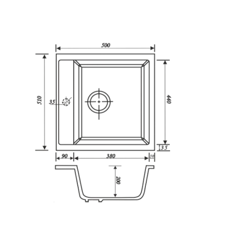 Кухонная мойка Kaiser KMM-5051 мрамор KMM-5051W KMM-5051 W Кухонная мойка Kaiser KMM-5051 мрамор KMM-5051W KMM-5051 W