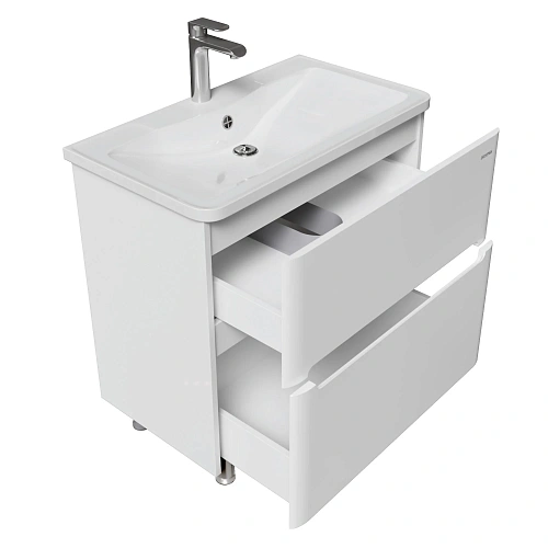 Тумба под раковину GROSSMAN АДЕЛЬ-НОРМА-80 см белая (ум. Aдель-80) напольная 108023 Тумба под раковину GROSSMAN АДЕЛЬ-НОРМА-80 см белая (ум. Aдель-80) напольная 108023
