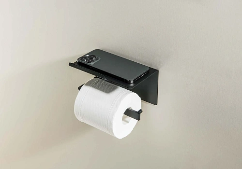 Держатель туалетной бумаги Aquatek ЛИБРА AQ4929MB черный матовый Держатель туалетной бумаги Aquatek ЛИБРА AQ4929MB черный матовый