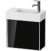 Картинка анонса товара «тумба под раковину duravit xviu xv4232lb140 подвесная 48.4 см черный глянцевый»