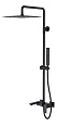 Детальная картинка товара «душевая система boheme qubic matt black 478-b»