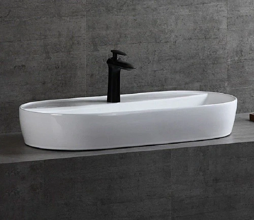 Раковина CeramaLux D1347 накладная, белый Раковина CeramaLux D1347 накладная, белый