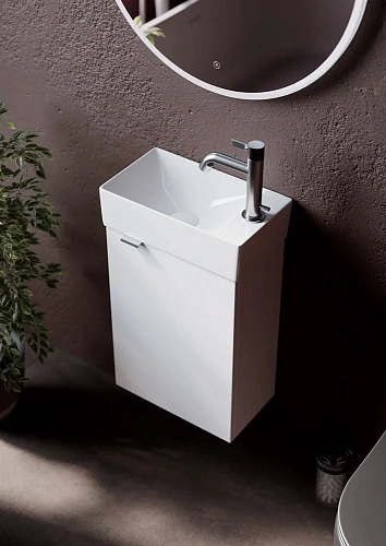 Тумба под раковину Sancos Mini MN35WR белый глянец Тумба под раковину Sancos Mini MN35WR белый глянец