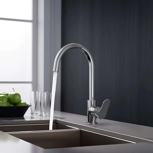 Смеситель для кухни Aquatek ОБЕРОН AQ1282CR Хром Смеситель для кухни Aquatek ОБЕРОН AQ1282CR Хром