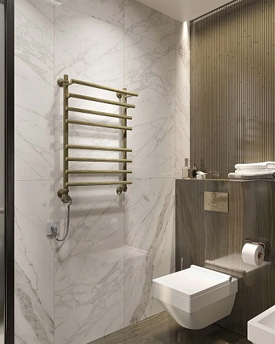 Полотенцесушитель электрический EWRIKA Медея Pr 80х50 L, состаренная бронза 473292 Полотенцесушитель электрический EWRIKA Медея Pr 80х50 L, состаренная бронза 473292