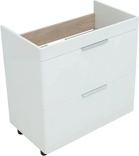 Тумба под раковину Aquanet Ирис new 815 белый глянец (2 ящика) 00310154 Тумба под раковину Aquanet Ирис new 815 белый глянец (2 ящика) 00310154