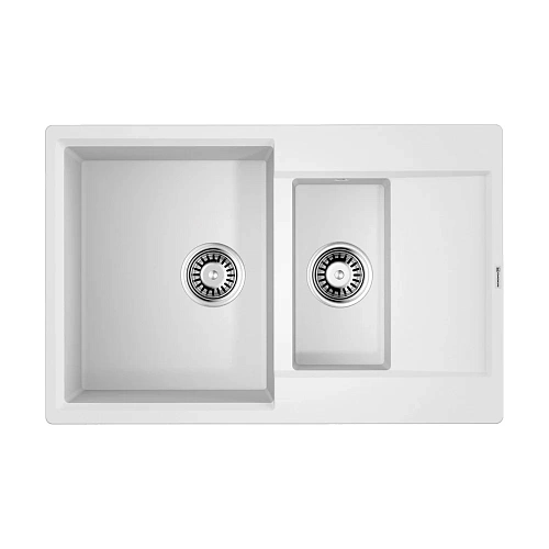 Кухонная мойка Omoikiri Daisen 78-2T-WH Tetogranit/белый 4993530 Кухонная мойка Omoikiri Daisen 78-2T-WH Tetogranit/белый 4993530
