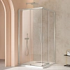 Душевой уголок Vincea Slim VSS-4SL900CLBN, 900x900, брашированный никель, стекло прозрачное
