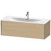 Картинка анонса товара «тумба под раковину duravit xviu xv40360b171 подвесная 121 см средиземноморский дуб»