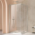 Душевой уголок Vincea Slim VSS-4SL900CLBN, 900x900, брашированный никель, стекло прозрачное Душевой уголок Vincea Slim VSS-4SL900CLBN, 900x900, брашированный никель, стекло прозрачное