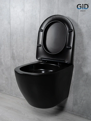 Унитаз подвесной Tornado Gid Tr2122TF-Bm 62261Y черный матовый 49x36x36 с крышкой микролифт Унитаз подвесной Tornado Gid Tr2122TF-Bm 62261Y черный матовый 49x36x36 с крышкой микролифт