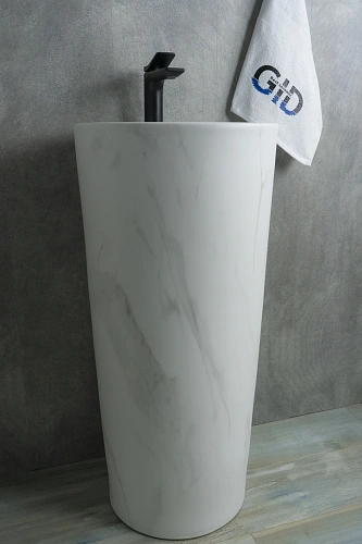 Раковина Gid Nb131ws 81111 напольная под камень матовый 40x40x84 Раковина Gid Nb131ws 81111 напольная под камень матовый 40x40x84