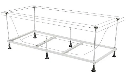 Акриловая ванна BERGES TARI 180x80 с каркасом 050031 Акриловая ванна BERGES TARI 180x80 с каркасом 050031