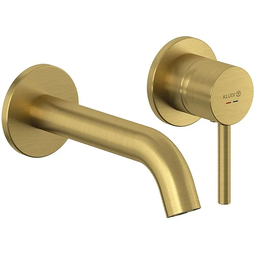 Смеситель для раковины Kludi BOZZ 38244N076S встраиваемый, брашированное золото Смеситель для раковины Kludi BOZZ 38244N076S встраиваемый, брашированное золото