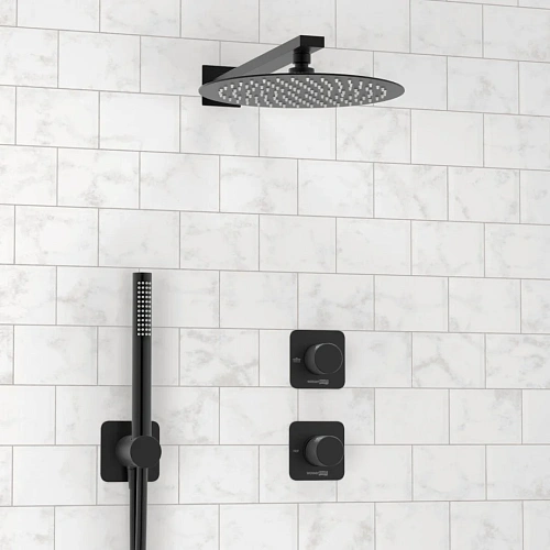 Душевая система WasserKRAFT A5251.299.219.258.302.242.217 встраиваемая черный Душевая система WasserKRAFT A5251.299.219.258.302.242.217 встраиваемая черный