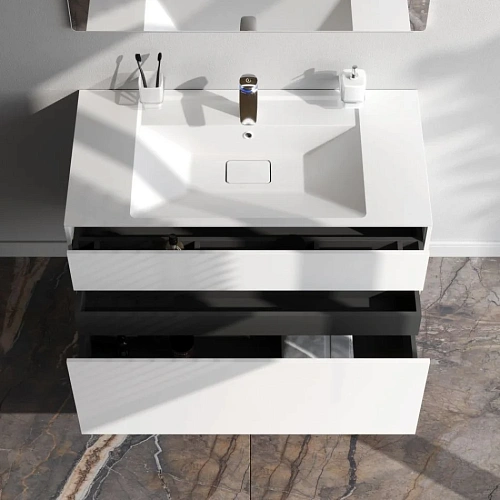 Тумба под раковину AM.PM Inspire V2.0 M50AFHX1003WM подвесная, 100 см, push-to-open, белый матов Тумба под раковину AM.PM Inspire V2.0 M50AFHX1003WM подвесная, 100 см, push-to-open, белый матов