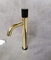 Смеситель для раковины Boheme STICK 122-GB GOLD Matt Black Смеситель для раковины Boheme STICK 122-GB GOLD Matt Black