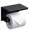 Картинка анонса товара «держатель туалетной бумаги rush edge ed77141 black с полкой, черный»