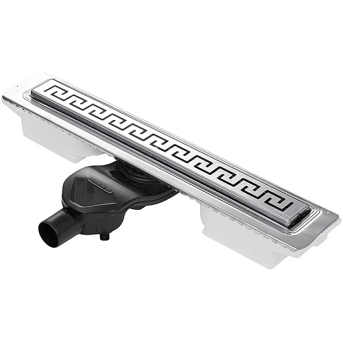 Душевой лоток BERGES В1 Antik 600, матовый хром, S-сифон D50 H60 боковой 090124 Душевой лоток BERGES В1 Antik 600, матовый хром, S-сифон D50 H60 боковой 090124