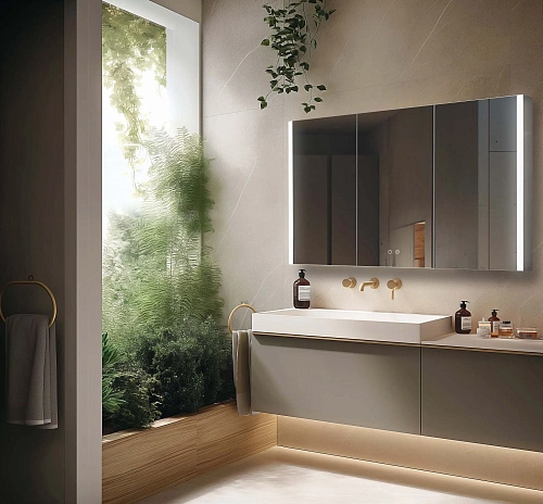 Зеркальный шкаф Aquatek AQ7129-MLC с подсветкой, сенсорное, 1200x700x133 Зеркальный шкаф Aquatek AQ7129-MLC с подсветкой, сенсорное, 1200x700x133