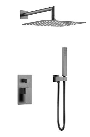 Душевая система Boheme QUBIC Gun Metal встраиваемая 474-3-GM графит Душевая система Boheme QUBIC Gun Metal встраиваемая 474-3-GM графит