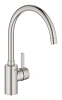 Смеситель для кухни GROHE Eurosmart Cosmopolitan, высокий излив, суперсталь (32843DC2)