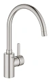 Смеситель для кухни GROHE Eurosmart Cosmopolitan, высокий излив, суперсталь (32843DC2) Смеситель для кухни GROHE Eurosmart Cosmopolitan, высокий излив, суперсталь (32843DC2)