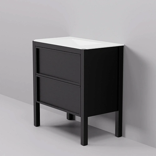 Тумба с раковиной ArtDecco Elisa 80 AES08F78S200 черный дуб Тумба с раковиной ArtDecco Elisa 80 AES08F78S200 черный дуб