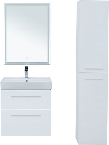 Тумба под раковину Aquanet Nova 60 белый (2 ящика) 00242279 Тумба под раковину Aquanet Nova 60 белый (2 ящика) 00242279