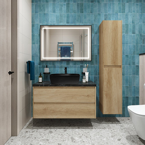Тумба со столешницей и раковиной BelBagno KRAFT 100 kraft100rnn-kepmno-1302-h301-set подвесная KRAFT100RNN-KEPMNO-1302-H301-SET Тумба со столешницей и раковиной BelBagno KRAFT 100 kraft100rnn-kepmno-1302-h301-set подвесная KRAFT100RNN-KEPMNO-1302-H301-SET