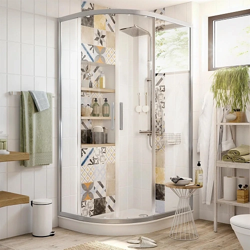 Душевой уголок STWORKI Лунд 110x80 см профиль хром матовый 408999 Душевой уголок STWORKI Лунд 110x80 см профиль хром матовый 408999