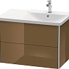 Тумба под раковину Duravit XSquare XS418706161 подвесная 81 см Коричнево-оливковый глянцевый Тумба под раковину Duravit XSquare XS418706161 подвесная 81 см Коричнево-оливковый глянцевый