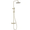 Душевая система AQUAme AQM8006BG с термостатом шлифованное золото Душевая система AQUAme AQM8006BG с термостатом шлифованное золото