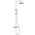 Душевая система AQUAme AQM8006BG с термостатом шлифованное золото Душевая система AQUAme AQM8006BG с термостатом шлифованное золото