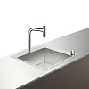 Картинка анонса товара «кухонная мойка hansgrohe c71-f450-06, хром 43201000 со смесителем»