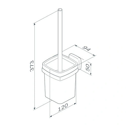 Ершик для унитаза AM.PM Gem A9033422 черный Ершик для унитаза AM.PM Gem A9033422 черный