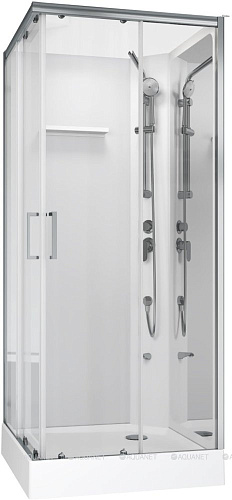 Душевая кабина Aquanet Passion S 3.0 90x90 00348330 прозрачное стекло, поддон низкий, двери раздвижные Душевая кабина Aquanet Passion S 3.0 90x90 00348330 прозрачное стекло, поддон низкий, двери раздвижные