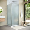 Душевой уголок Vegas-glass EP-Fis NOVO h2000 90*100 04 10 R 900x1000 мм, профиль никель, стекло сатин