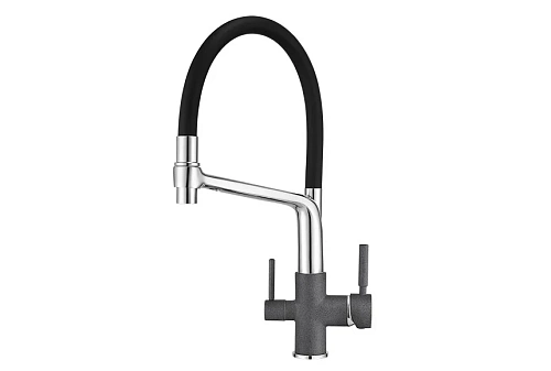 Смеситель для кухни GRANULA (0083, ГРАФИТ) Смеситель для кухни GRANULA (0083, ГРАФИТ)