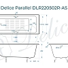 Ванна чугунная Delice Parallel 170х80 DLR220502RB-AS с черными матовыми ручками и антискользящим покрытием Ванна чугунная Delice Parallel 170х80 DLR220502RB-AS с черными матовыми ручками и антискользящим покрытием