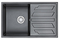 Кухонная мойка Granula 8002, ШВАРЦ (чёрный металлик), кварц 790х500 Кухонная мойка Granula 8002, ШВАРЦ (чёрный металлик), кварц 790х500