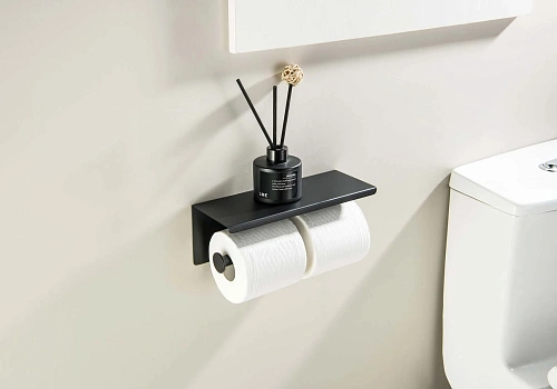 Держатель туалетной бумаги Aquatek ОБЕРОН AQ4909MB черный матовый Держатель туалетной бумаги Aquatek ОБЕРОН AQ4909MB черный матовый