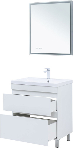 Тумба под раковину Aquanet Нота New 75 00344144 белый глянец Тумба под раковину Aquanet Нота New 75 00344144 белый глянец