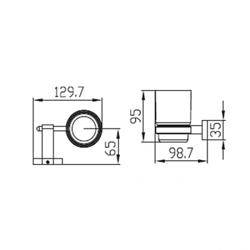 Стакан Kaiser Gerade KH-2015 Стакан Kaiser Gerade KH-2015