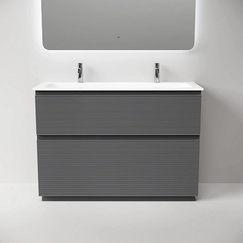 Тумба под раковину SANCOS Folk Floor FL120FGS 1190х445х850 Grey soft, напольная Тумба под раковину SANCOS Folk Floor FL120FGS 1190х445х850 Grey soft, напольная