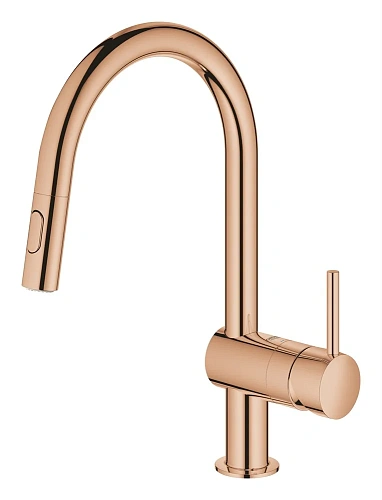 Смеситель для кухни GROHE Minta однорычажный с выдвижным изливом, теплый закат (32321DA2) Смеситель для кухни GROHE Minta однорычажный с выдвижным изливом, теплый закат (32321DA2)