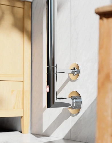 Полотенцесушитель электрический Margaroli Arcobaleno 616, хром 616CRB-1650 Полотенцесушитель электрический Margaroli Arcobaleno 616, хром 616CRB-1650