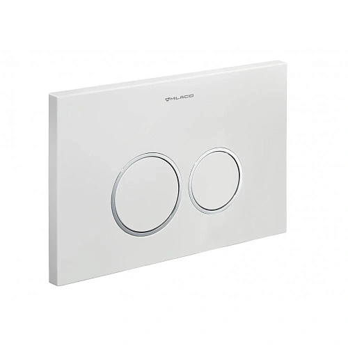 Клавиша смыва Milacio Standart MCU.201 механическая белый/кольца хром R-style Клавиша смыва Milacio Standart MCU.201 механическая белый/кольца хром R-style
