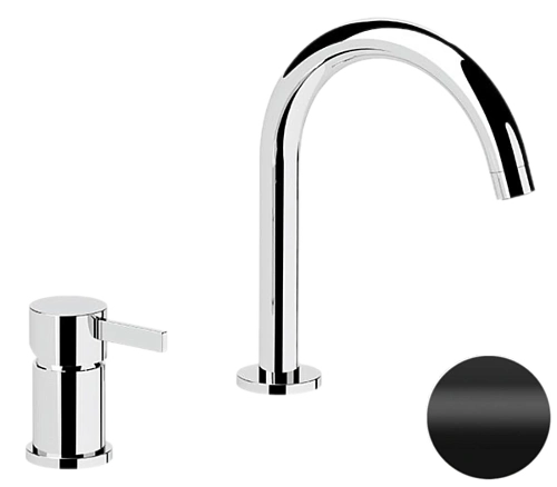 Смеситель для раковины Remer Metrica MC57NO, черный матовый Смеситель для раковины Remer Metrica MC57NO, черный матовый