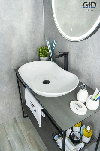 Раковина Gid N9175 51128 накладная белая 66.5x41x12 Раковина Gid N9175 51128 накладная белая 66.5x41x12